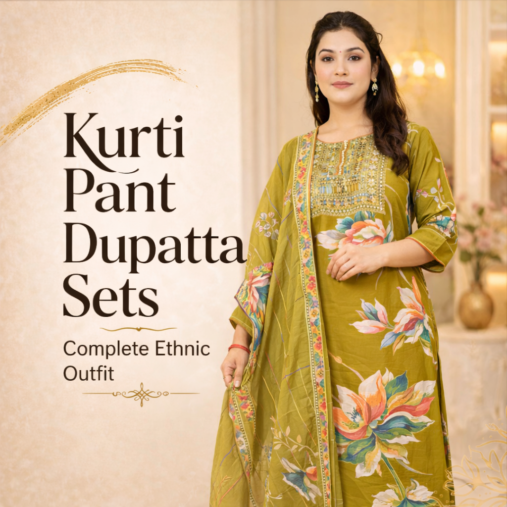 Kurti Pant Dupatta Sets