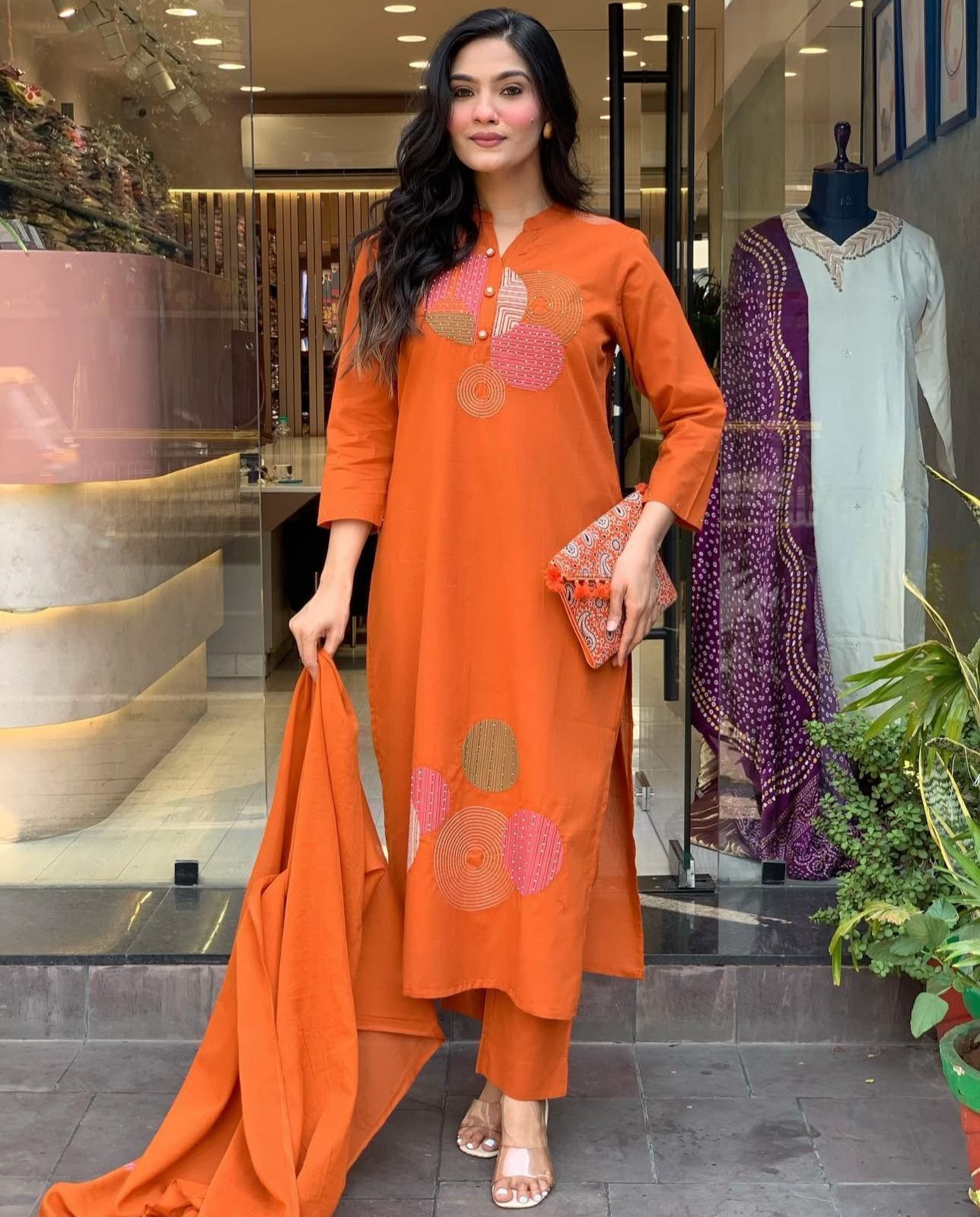 Elegant Jaipuri Cotton Suit Set