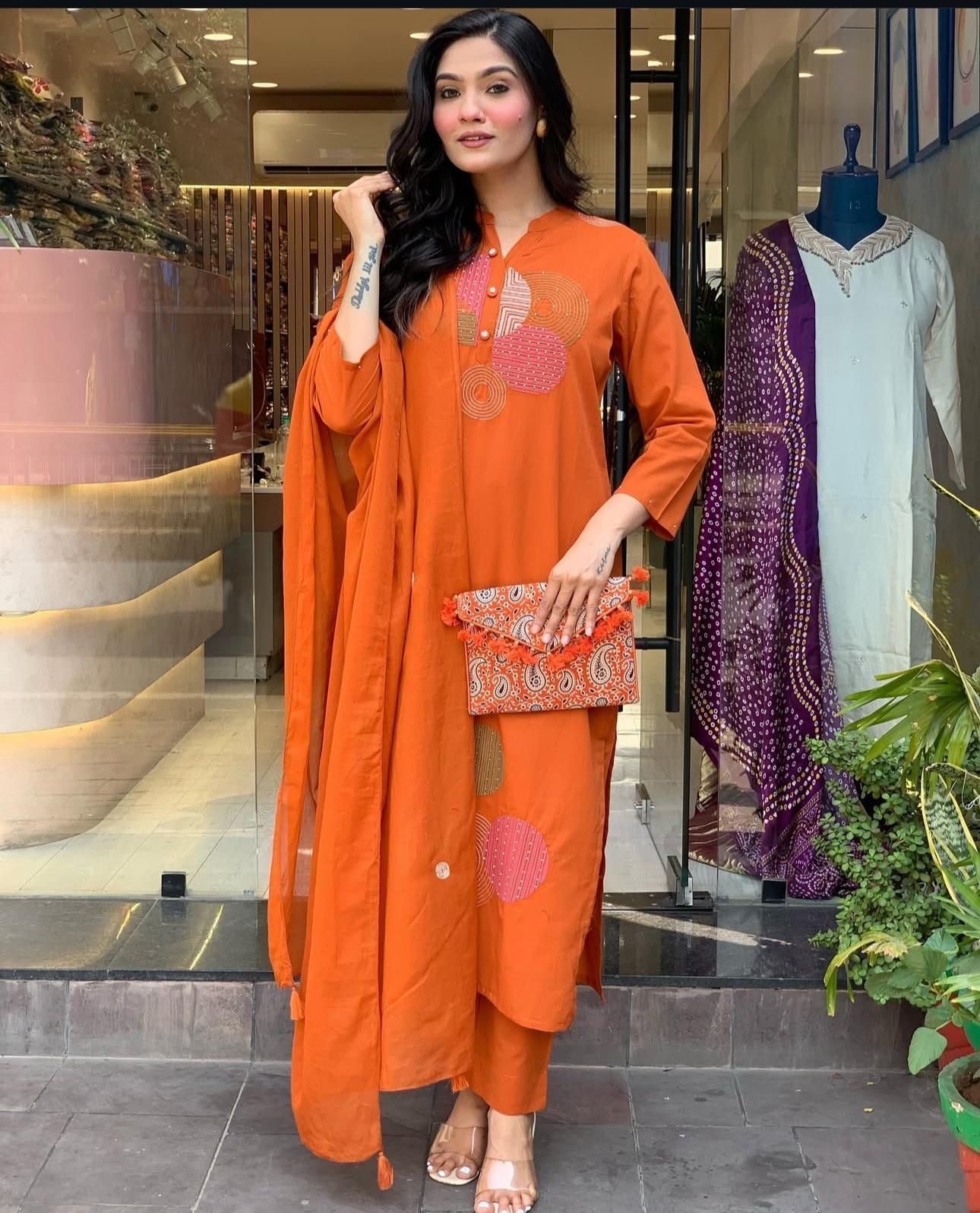 Elegant Jaipuri Cotton Suit Set