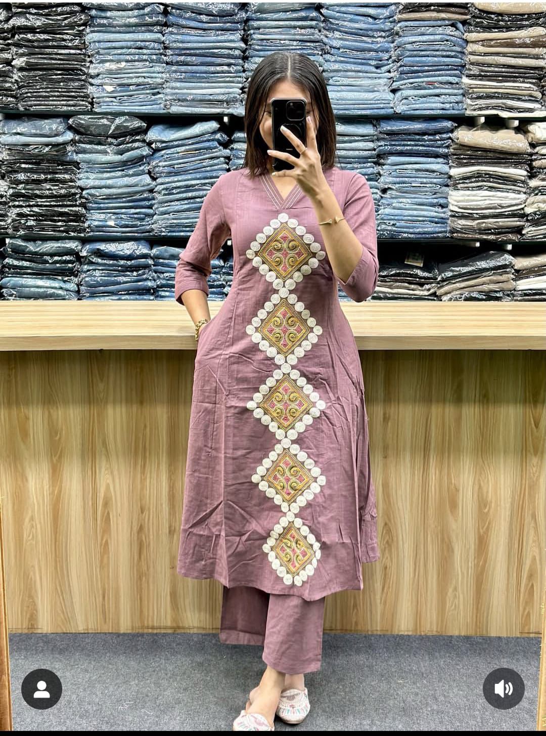 Pure Cotton Kurti Pant Set