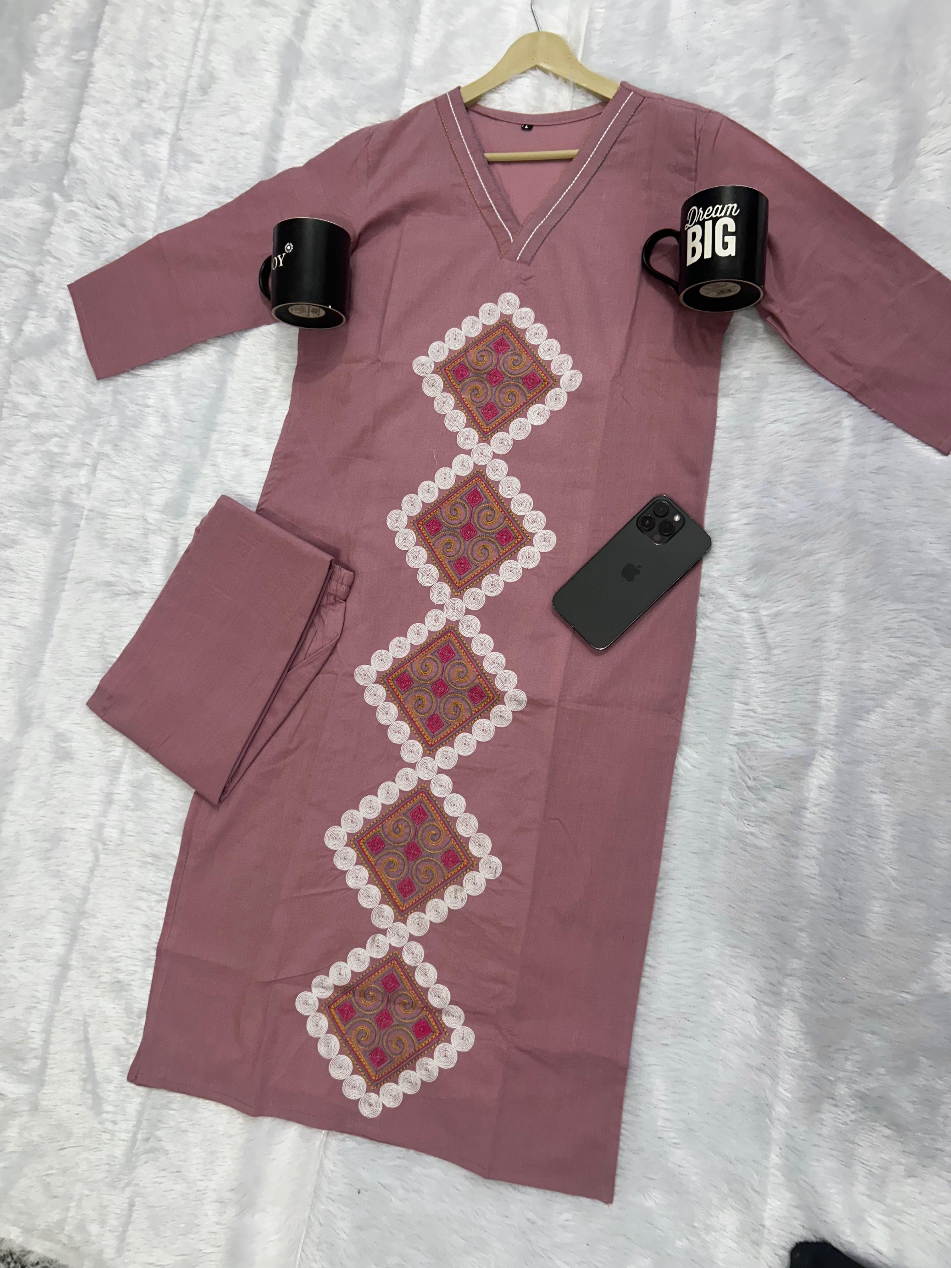 Pure Cotton Kurti Pant Set